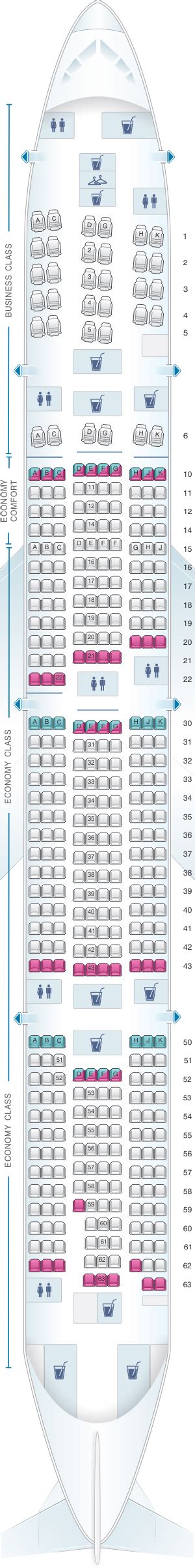 klm 777-300er seat map|Seat map Boeing 777.